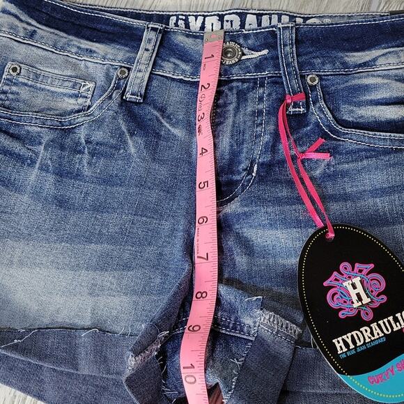 Hydraulic "Lola" Mid-Rise Curvy Short Jean Shorts, Women's 7, NWT - Picture 9 of 10